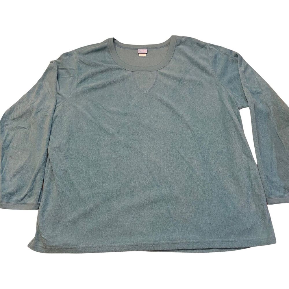 Comfort Corner Lightweight Sweater Blue Fleece Size XX